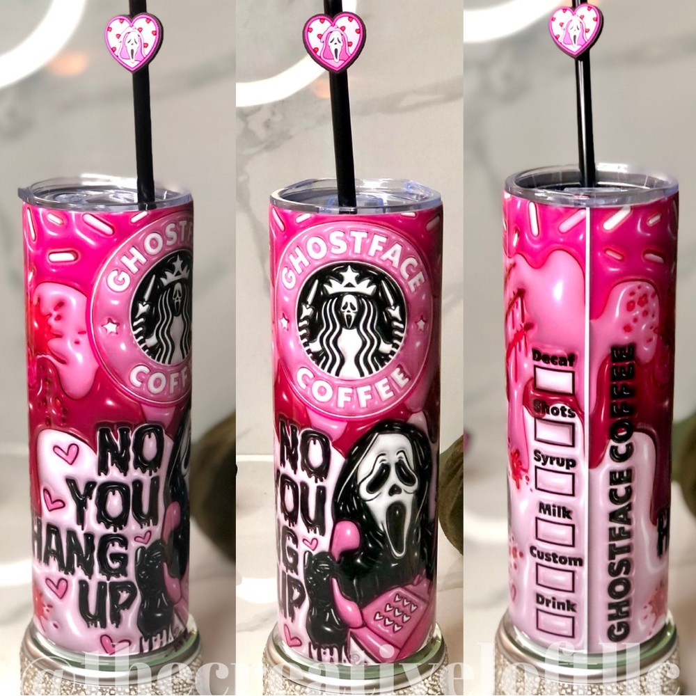 Custom Scream GhostFace 20oz Tumbler
